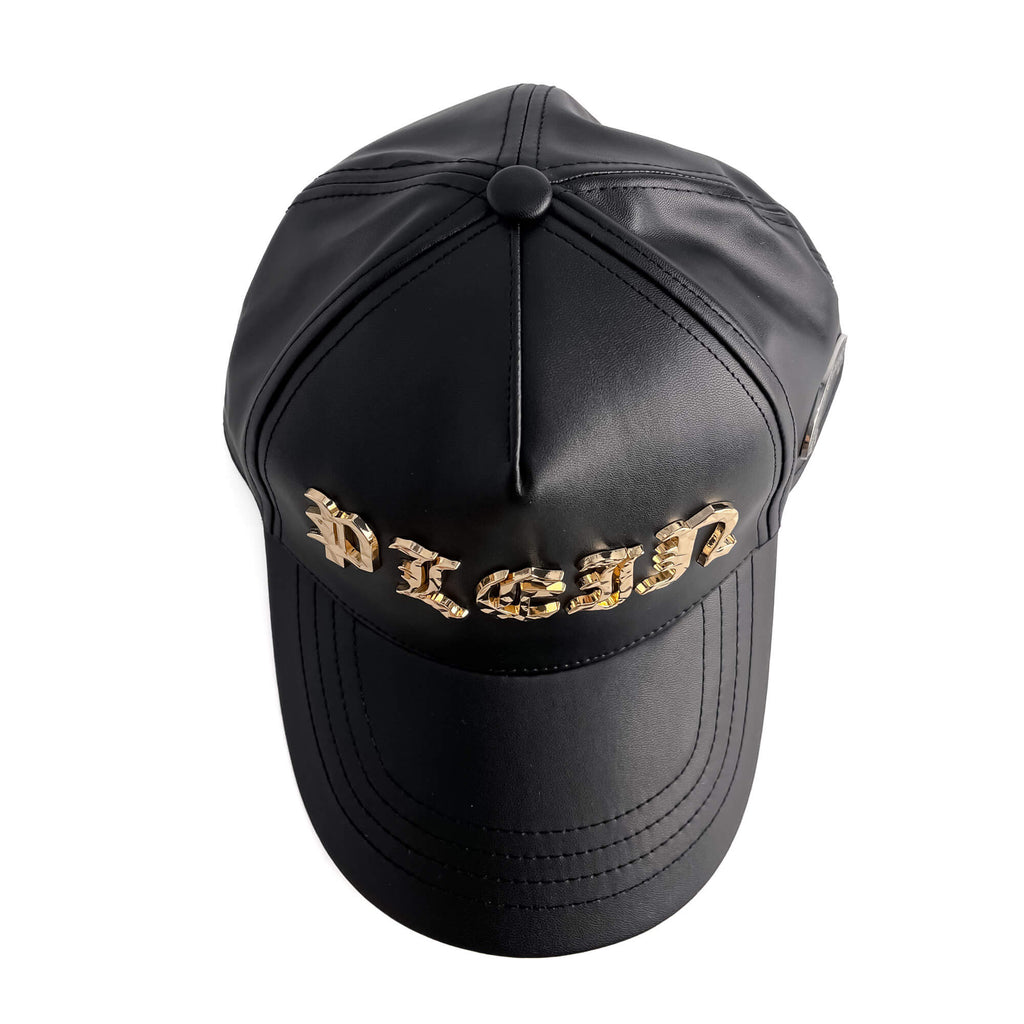 Second hand Philipp Plein Gothic Micro Polyurethane Fabric Baseball Cap 62 Black - Tabita Bags