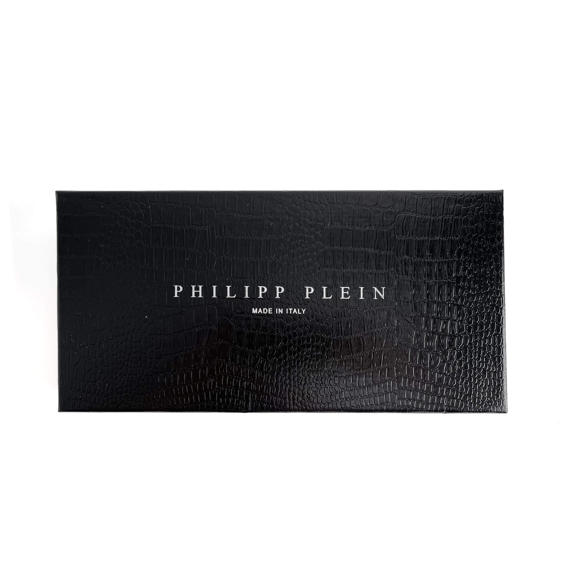 Second hand Philipp Plein Hexagon Saffiano leather Leather 2 - Ways Wallet on Chain Crossbody Black - Tabita Bags