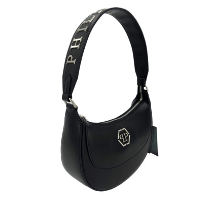 Second hand Philipp Plein Hobo Shoulder Bag Calf Leather Leather Black - Tabita Bags