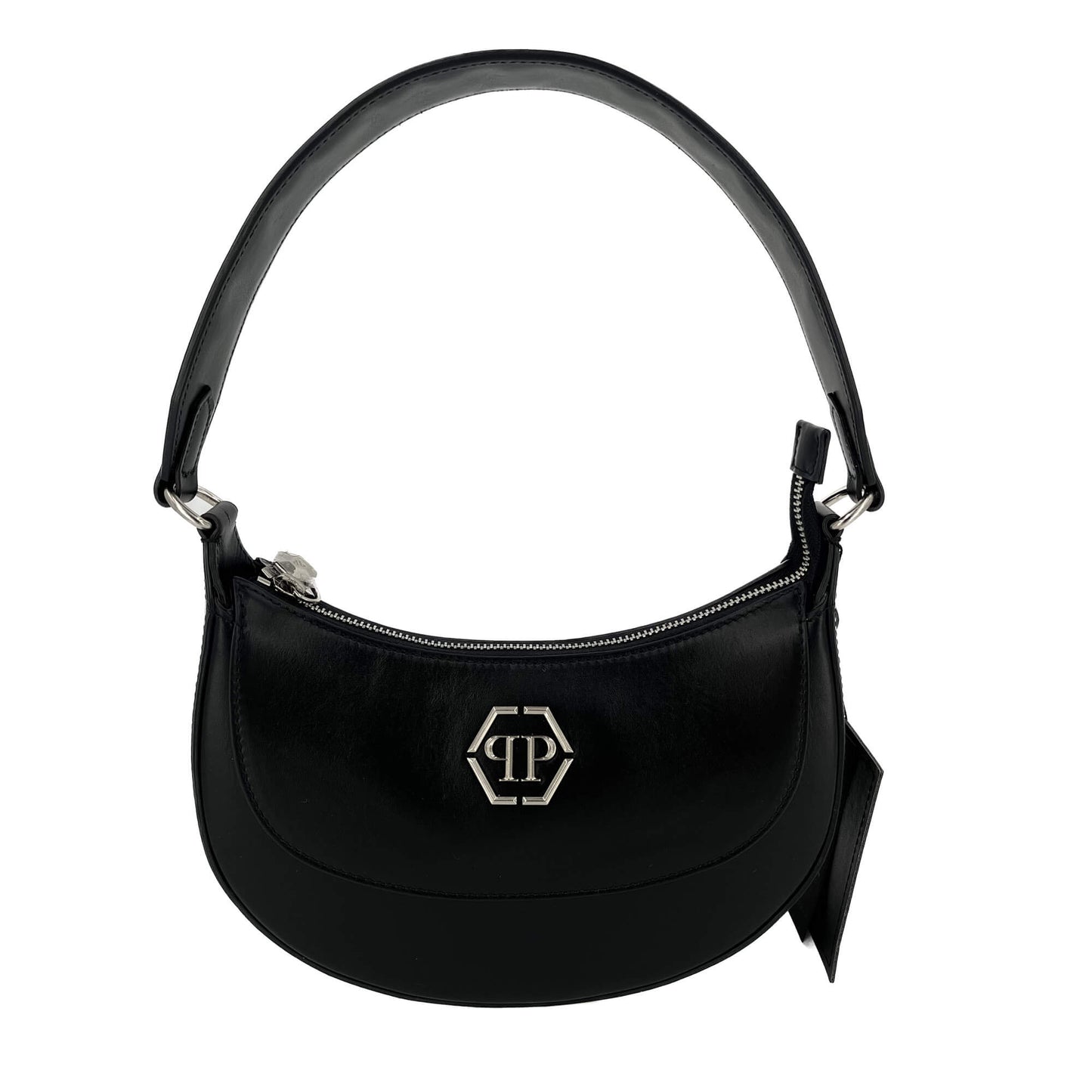 Second hand Philipp Plein Hobo Shoulder Bag Calf Leather Leather Black - Tabita Bags