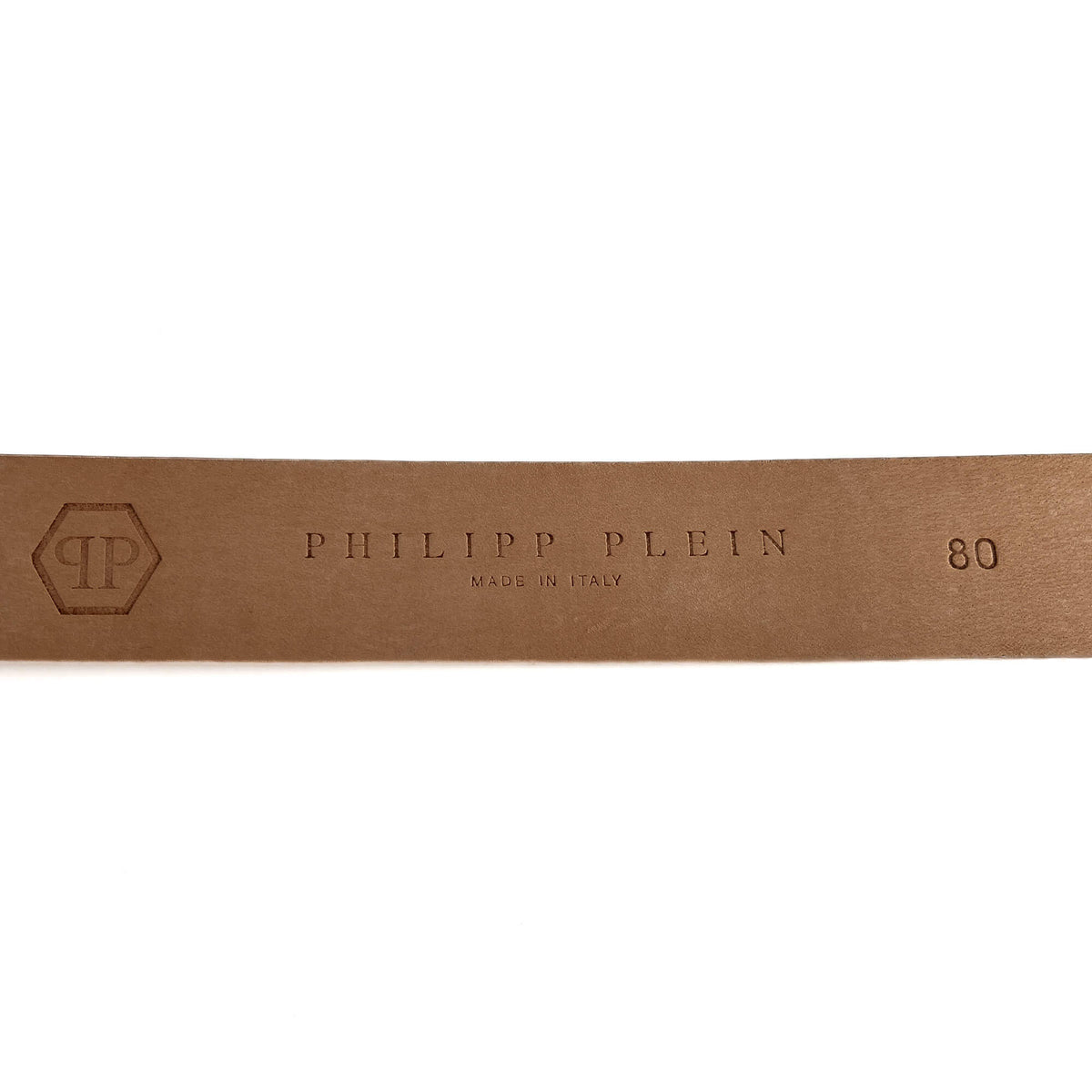 Second hand Philipp Plein Skull Croco Printed Leather Medium Belt 80 Black - Tabita Bags