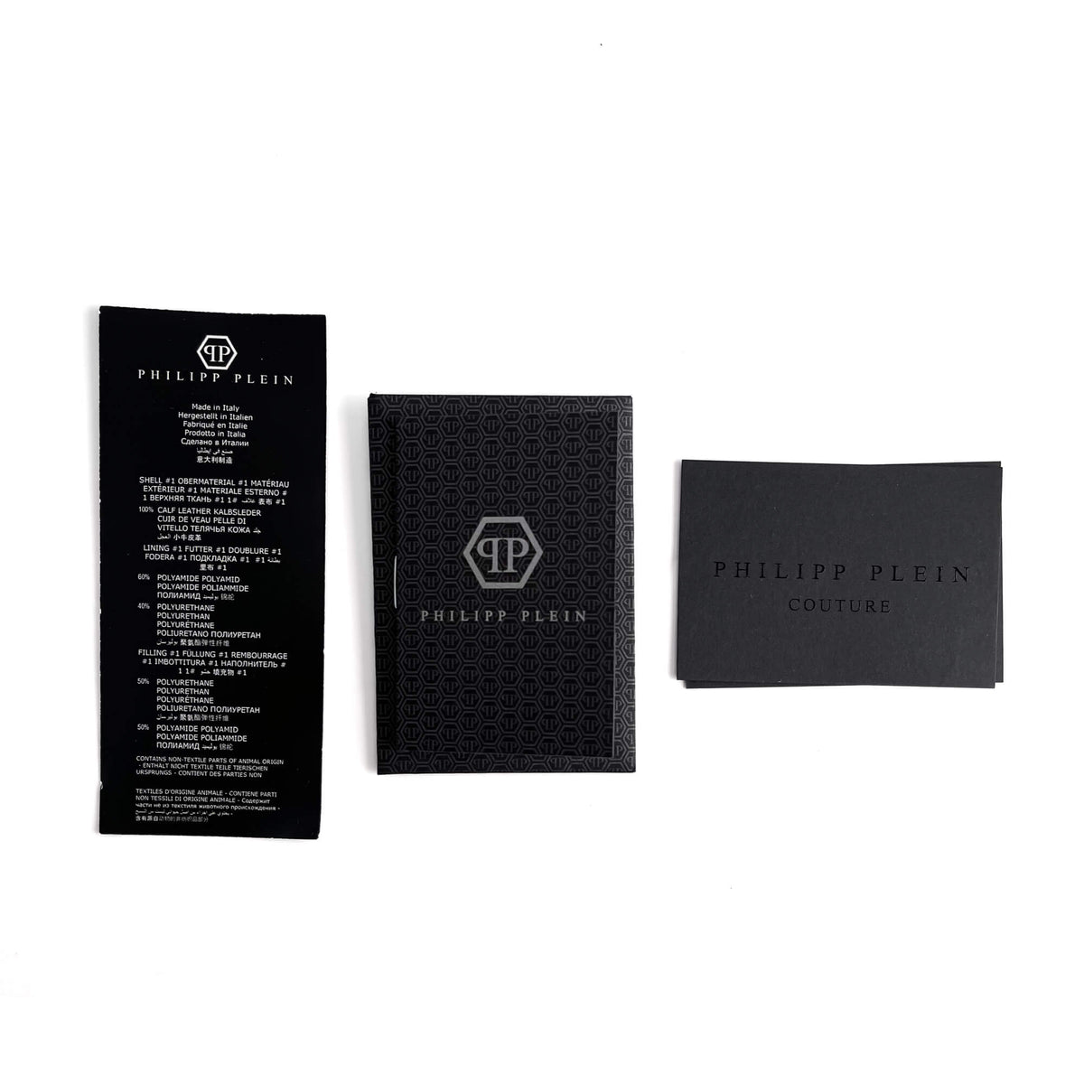 Second hand Philipp Plein Superheroin Hexagon Small Calf Leather 2 - Ways Flap Belt Bag Black - Tabita Bags