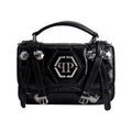 Second hand Philipp Plein Superheroin Hexagon Small Calf Leather 2 - Ways Flap Belt Bag Black - Tabita Bags