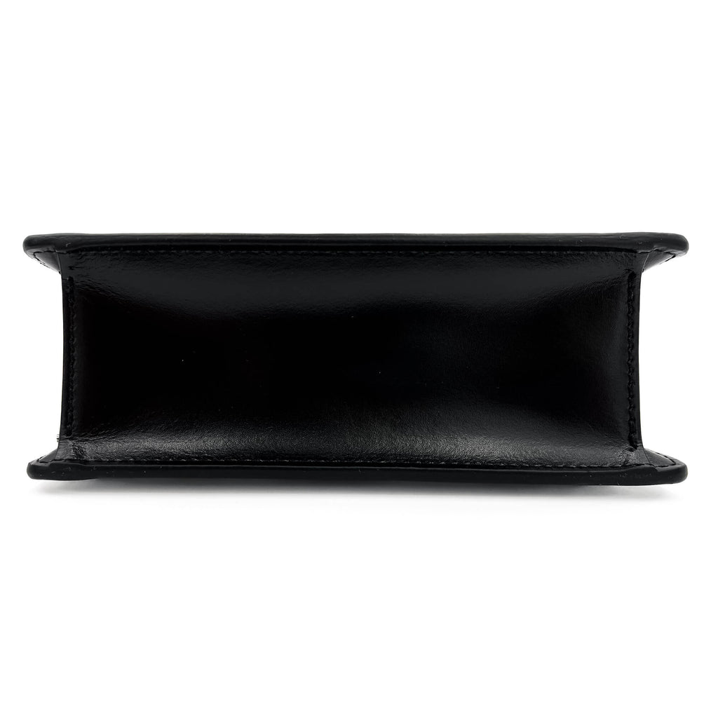 Second hand Philipp Plein Superheroin Hexagon Small Calf Leather Leather 2-Ways Top-handle Bag Black - Tabita Bags