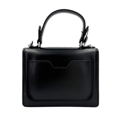 Second hand Philipp Plein Superheroin Hexagon Small Calf Leather Leather 2-Ways Top-handle Bag Black - Tabita Bags