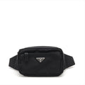Second hand Prada Belt Bag Re - Nylon and Saffiano Leather Black - Tabita Bags