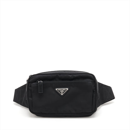 Second hand Prada Belt Bag Re - Nylon and Saffiano Leather Black - Tabita Bags