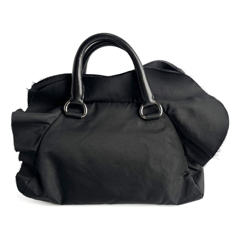 Second hand Prada Bowler Handbag Econyl Nylon Black - Tabita Bags