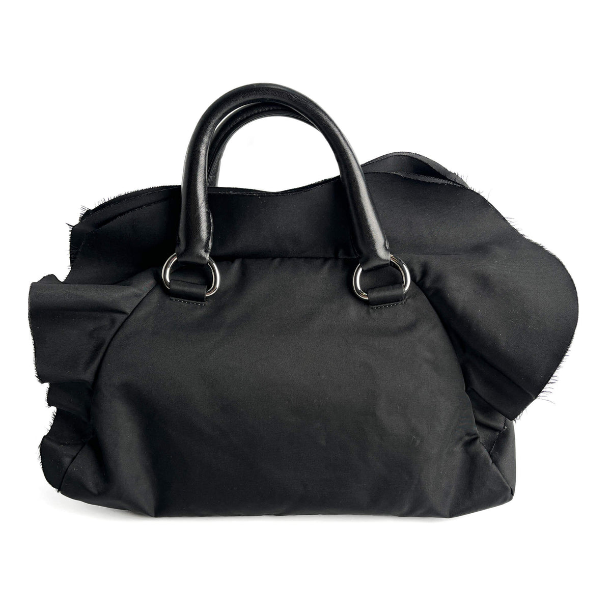 Second hand Prada Bowler Handbag Econyl Nylon Black - Tabita Bags