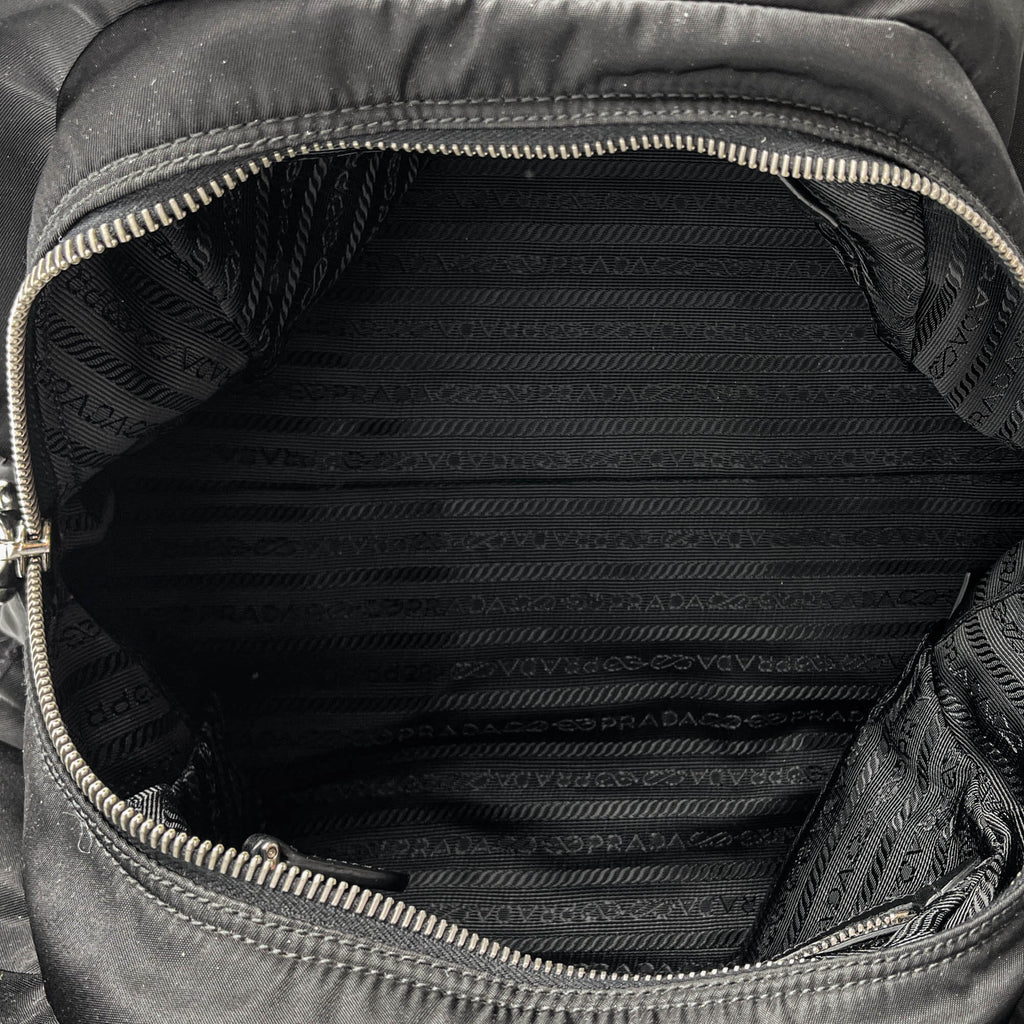 Second hand Prada Bowler Handbag Econyl Nylon Black - Tabita Bags