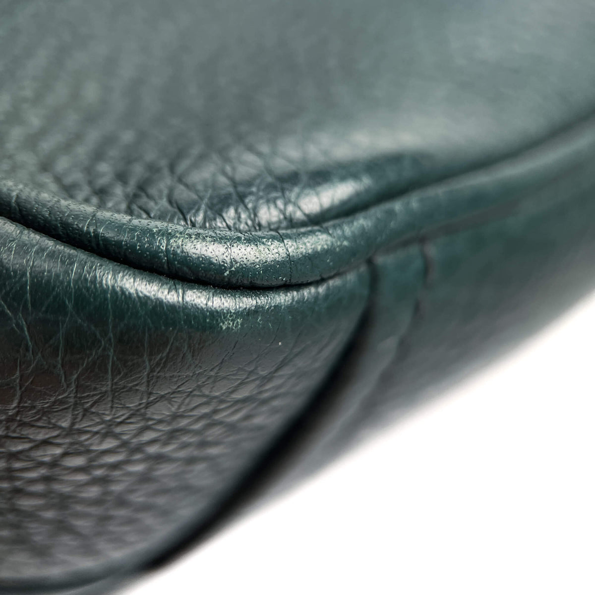 Second hand Prada Camera Shoulder Bag Daino Leather Green - Tabita Bags