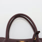 Second hand Prada Double Saffiano Leather Tote Bag Burgundy - Tabita Bags