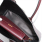 Second hand Prada Double Saffiano Leather Tote Bag Burgundy - Tabita Bags