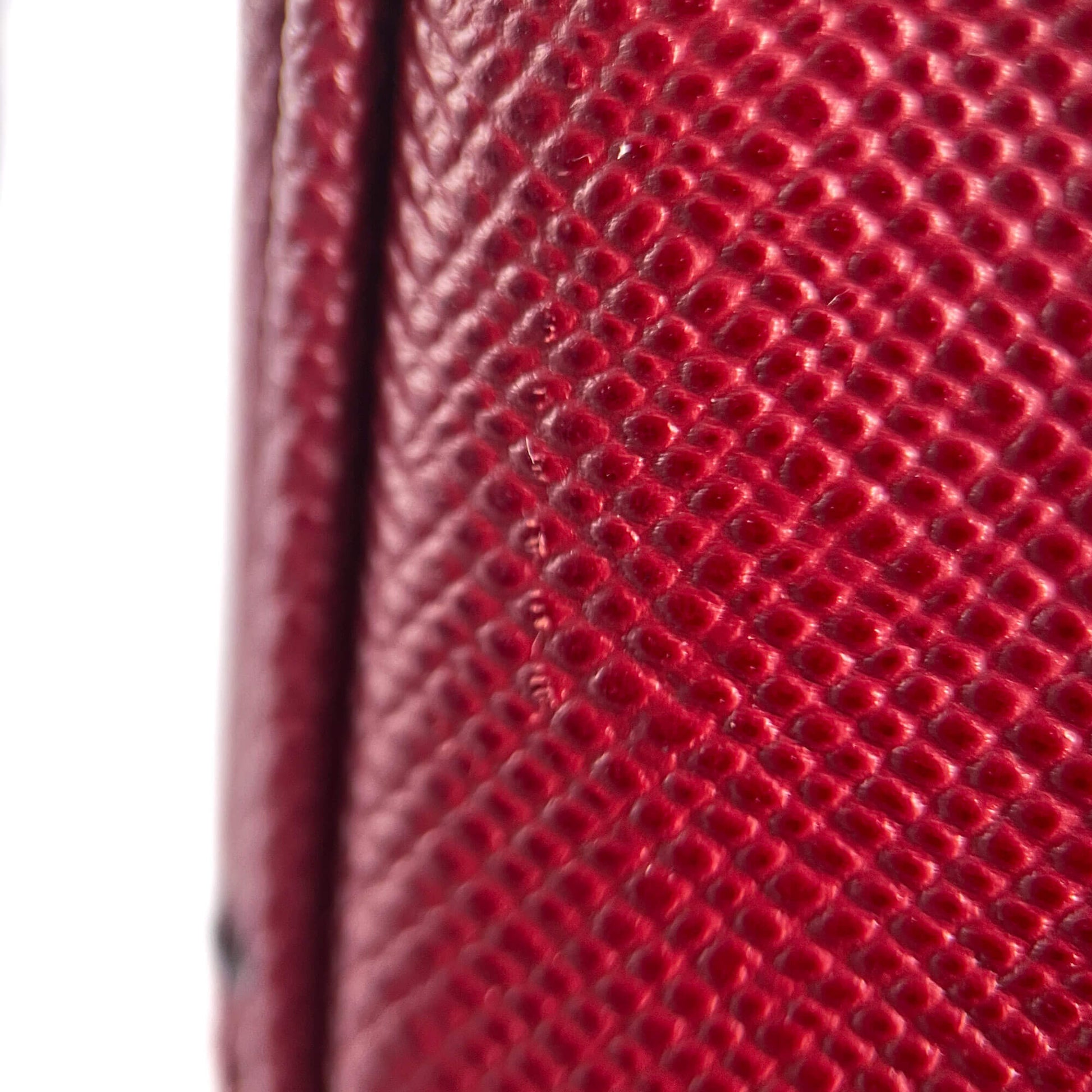 Second hand Prada Double Saffiano Leather Tote Handbag Burgundy - Tabita Bags