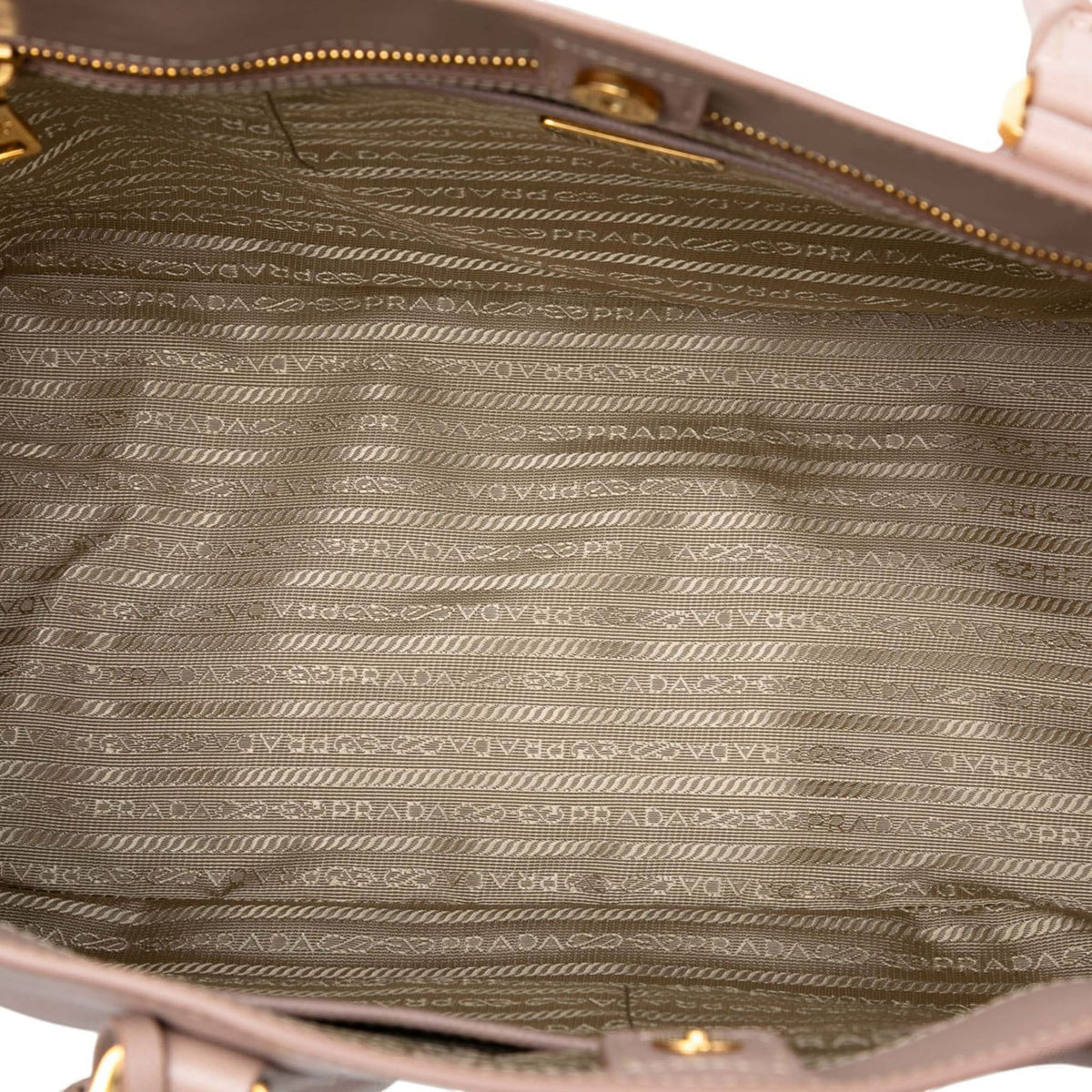 Second hand Prada Galleria Large Saffiano Lux Leather Tote Handbag Brown - Tabita Bags