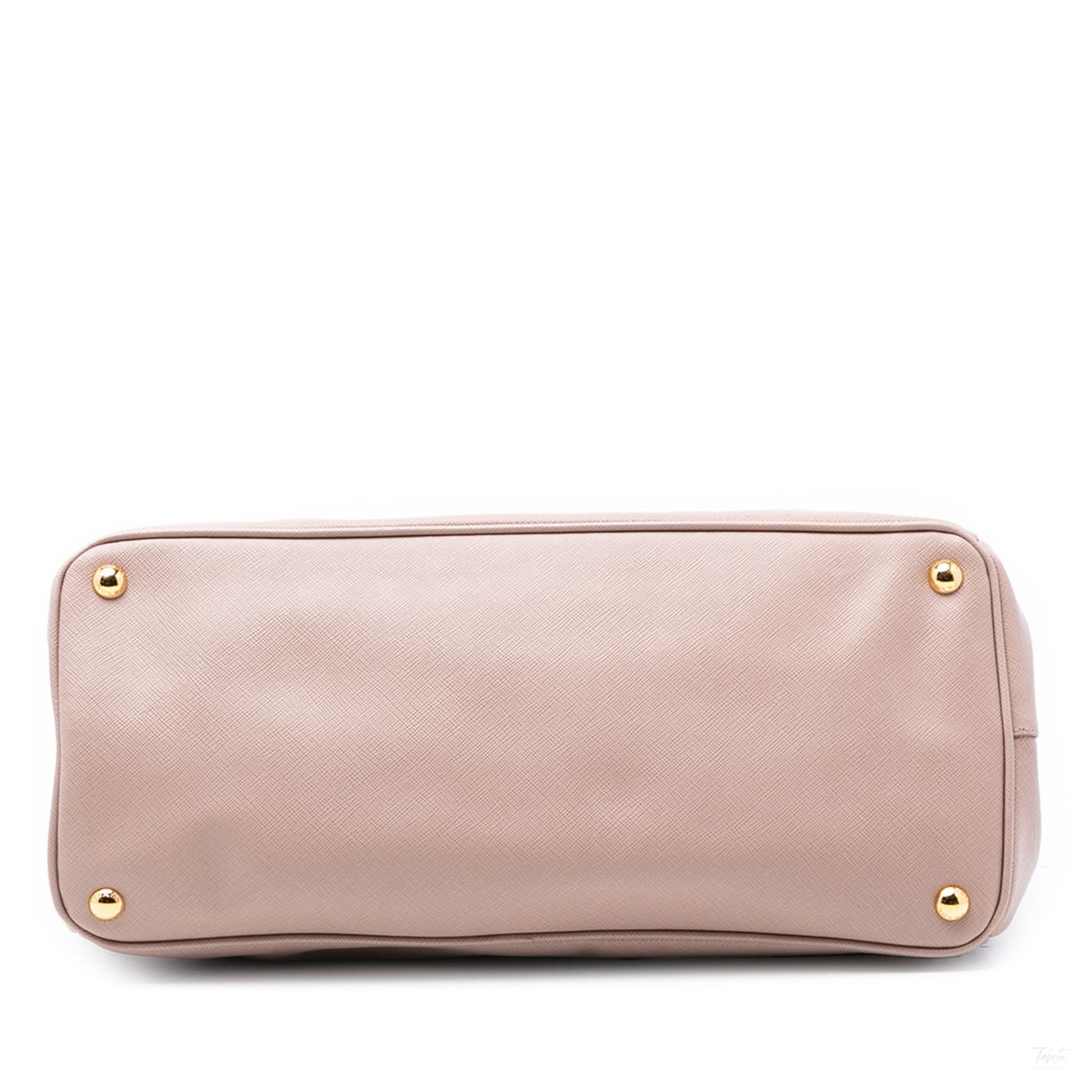 Second hand Prada Galleria Large Saffiano Lux Leather Tote Handbag Brown - Tabita Bags