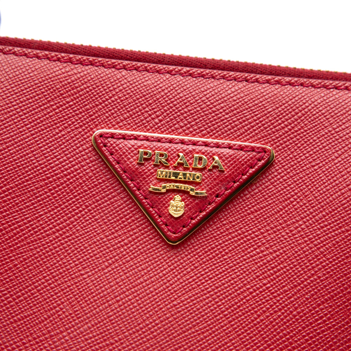 Second hand Prada Galleria Large Saffiano Lux Leather Tote Handbag Red - Tabita Bags