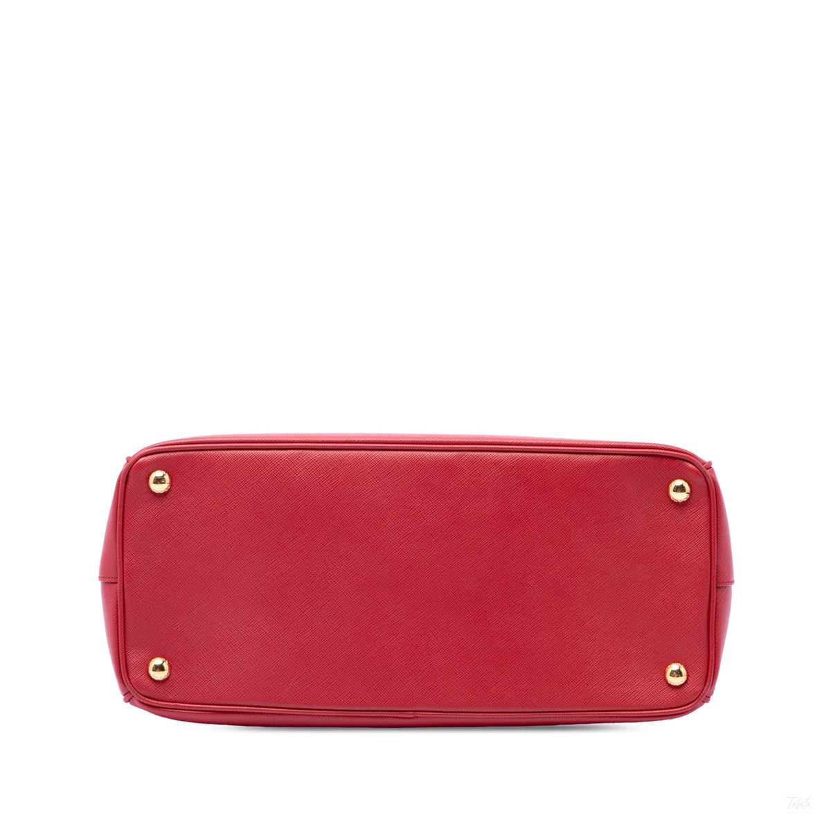 Second hand Prada Galleria Large Saffiano Lux Leather Tote Handbag Red - Tabita Bags
