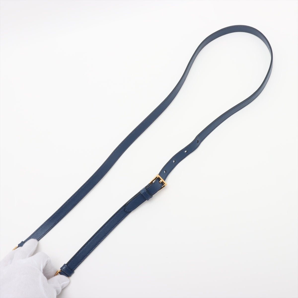 Second hand Prada Galleria Medium Saffiano Leather Tote Handbag Blue - Tabita Bags