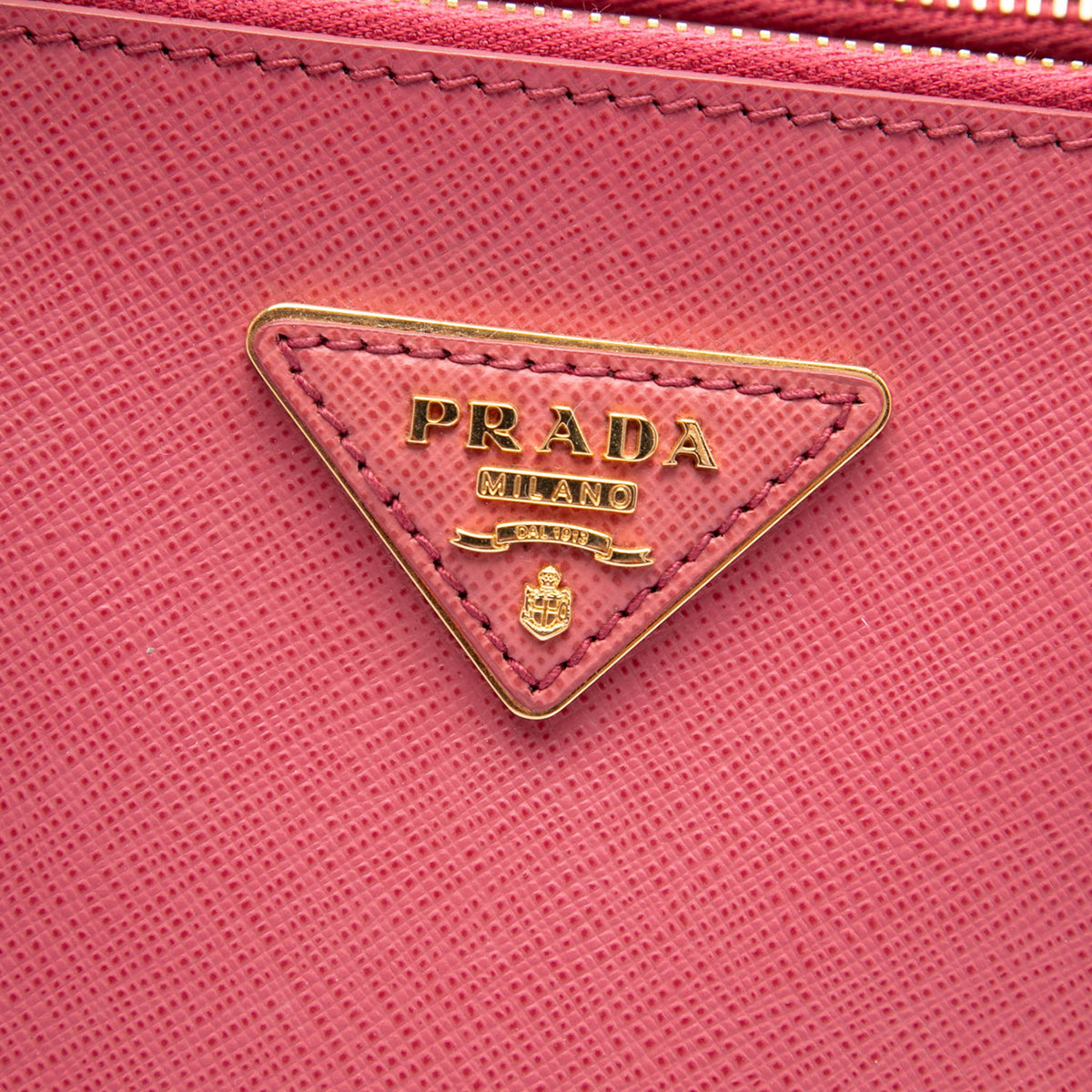 Second hand Prada Galleria Medium Saffiano Leather Tote Handbag Pink - Tabita Bags