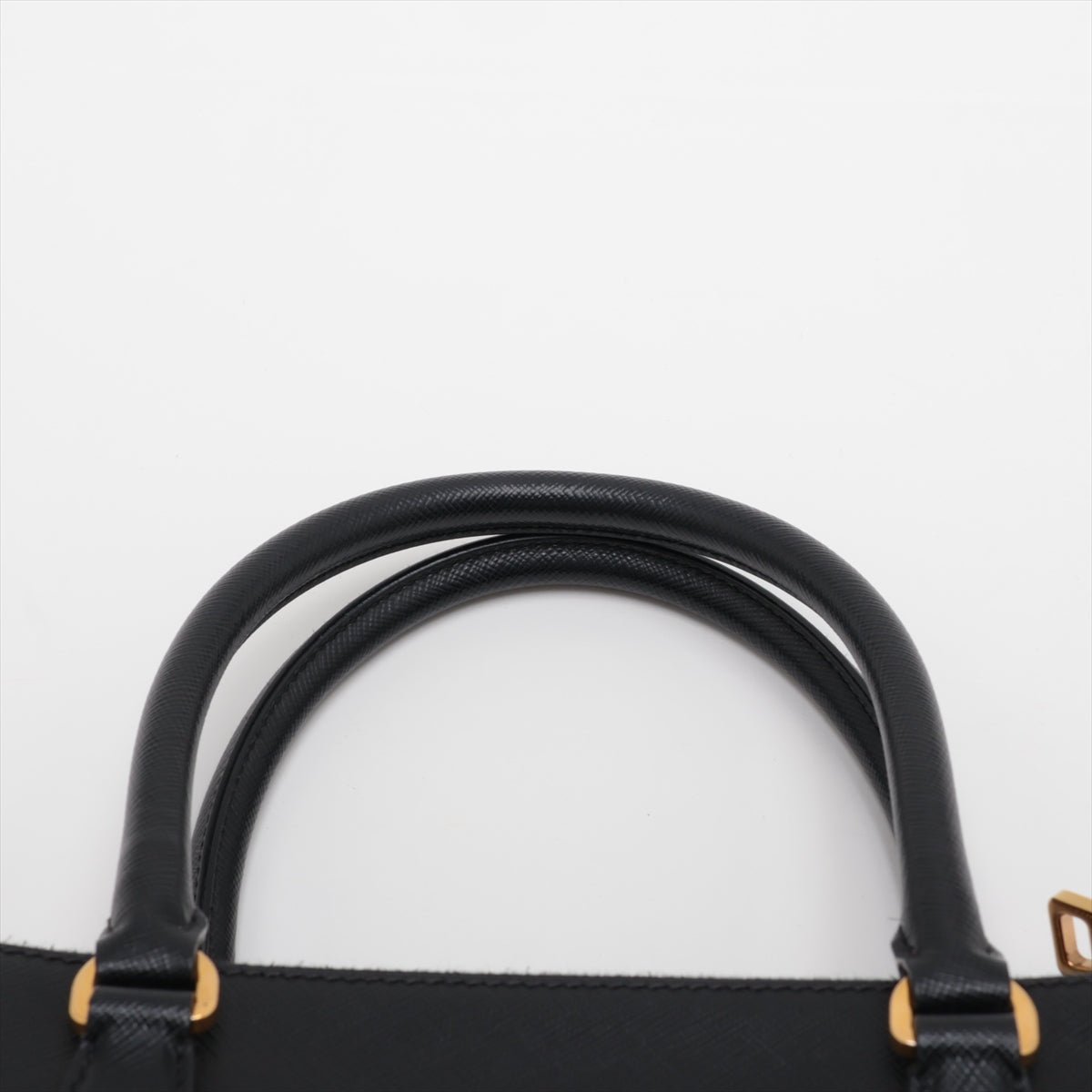 Second hand Prada Galleria Medium Saffiano Lux Leather 3 - Ways Tote Handbag Black - Tabita Bags