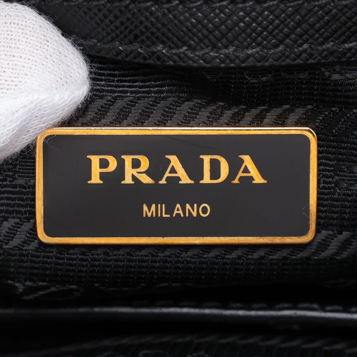 Second hand Prada Galleria Medium Saffiano Lux Leather 3 - Ways Tote Handbag Black - Tabita Bags