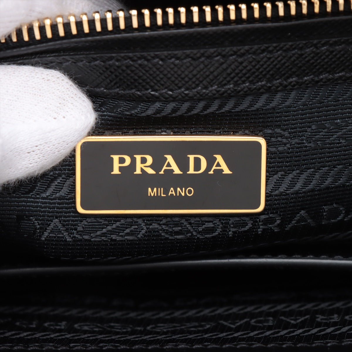 Second hand Prada Galleria Medium Saffiano Lux Leather 3 - Ways Tote Handbag Black - Tabita Bags