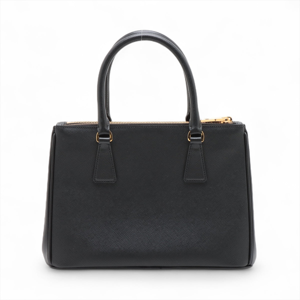Second hand Prada Galleria Medium Saffiano Lux Leather 3 - Ways Tote Handbag Black - Tabita Bags
