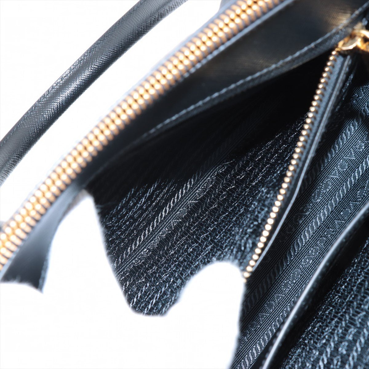 Second hand Prada Galleria Medium Saffiano Lux Leather 3 - Ways Tote Handbag Black - Tabita Bags