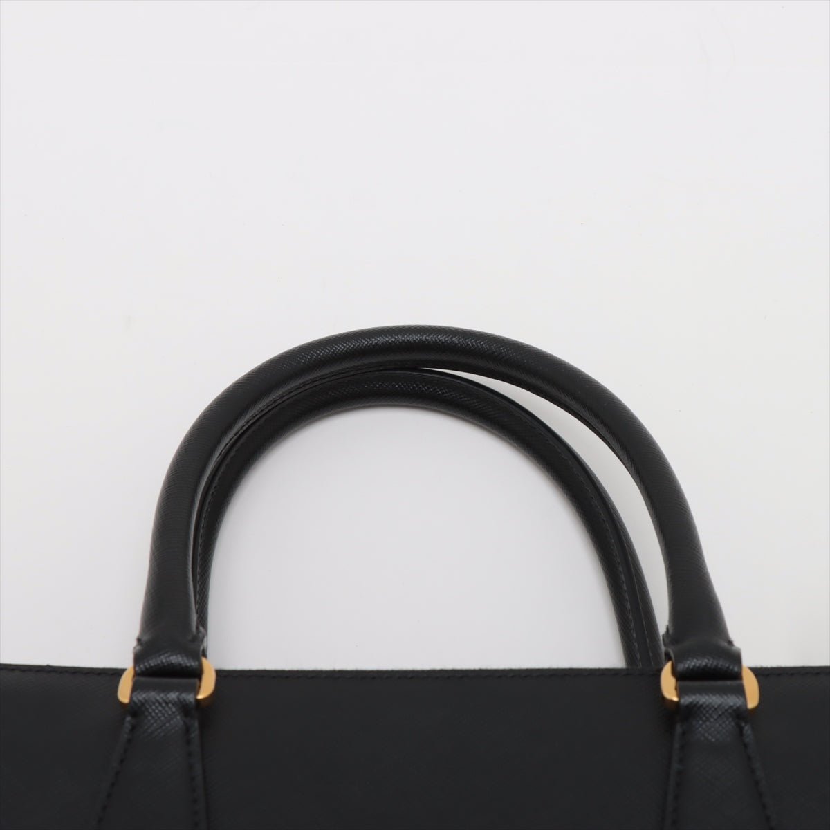 Second hand Prada Galleria Medium Saffiano Lux Leather 3 - Ways Tote Handbag Black - Tabita Bags