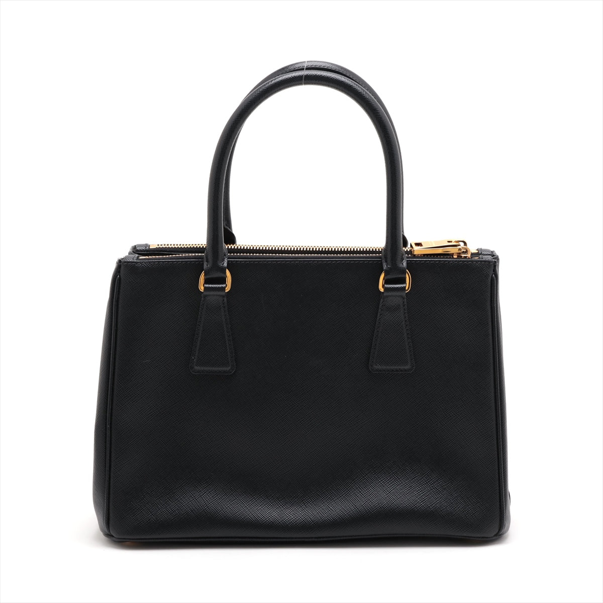 Second hand Prada Galleria Medium Saffiano Lux Leather 3 - Ways Tote Handbag Black - Tabita Bags