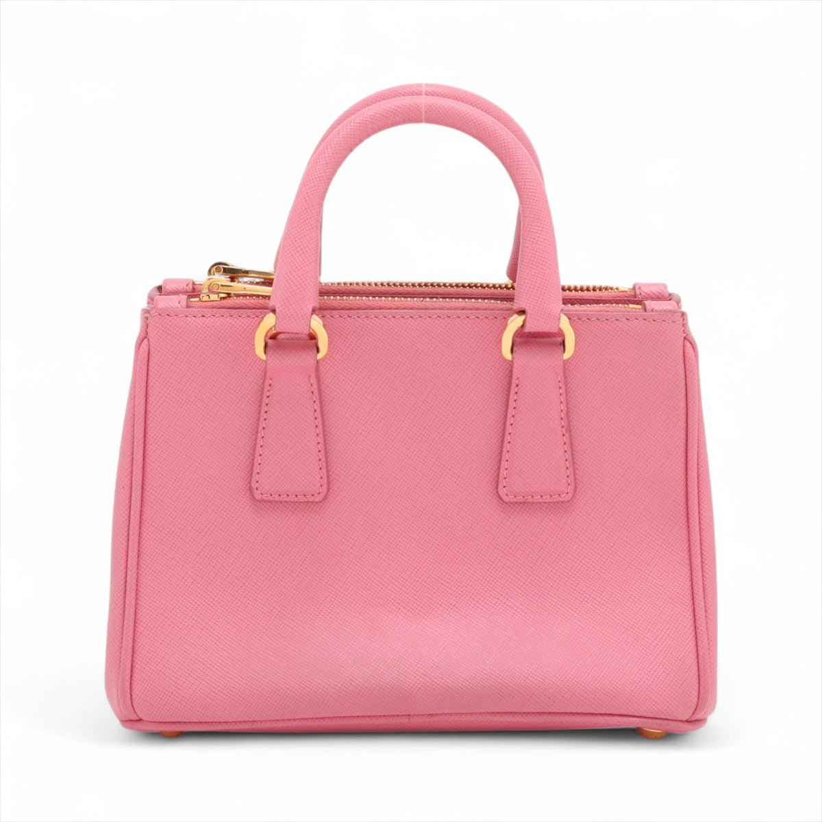 Second hand Prada Galleria Mini Saffiano Leather Handbag Pink - Tabita Bags