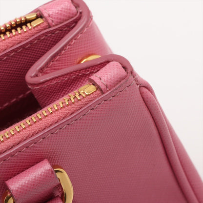 Second hand Prada Galleria Mini Saffiano Leather Handbag Pink - Tabita Bags