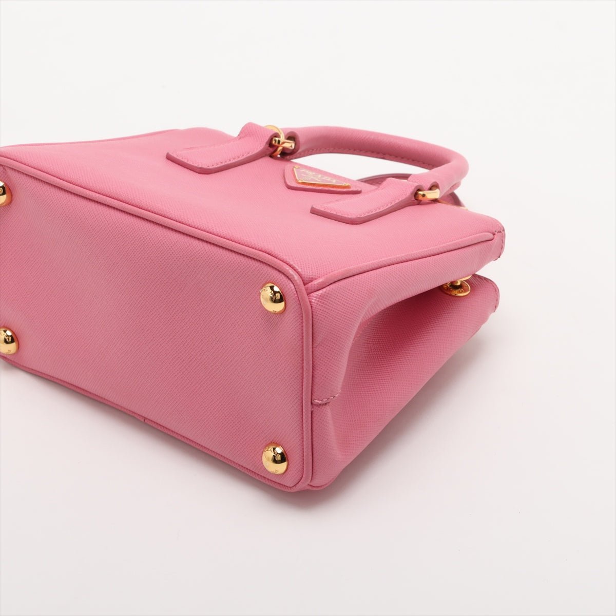 Second hand Prada Galleria Mini Saffiano Leather Handbag Pink - Tabita Bags