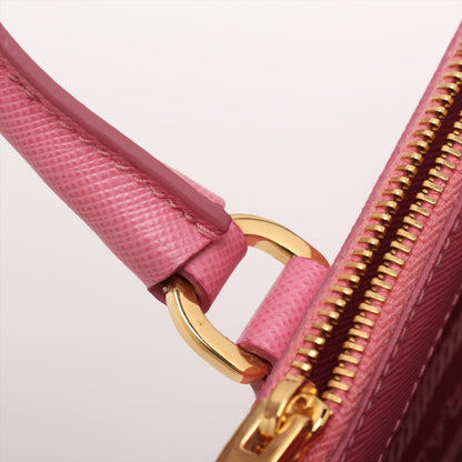 Second hand Prada Galleria Mini Saffiano Leather Handbag Pink - Tabita Bags