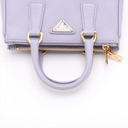 Second hand Prada Galleria Mini Saffiano Leather Handbag Purple - Tabita Bags