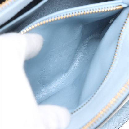 Second hand Prada Galleria Small Saffiano Lux Leather Handbag Blue - Tabita Bags