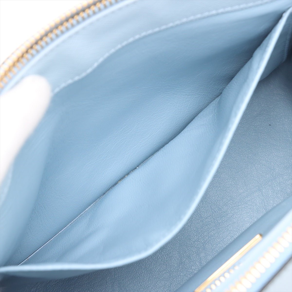 Second hand Prada Galleria Small Saffiano Lux Leather Handbag Blue - Tabita Bags
