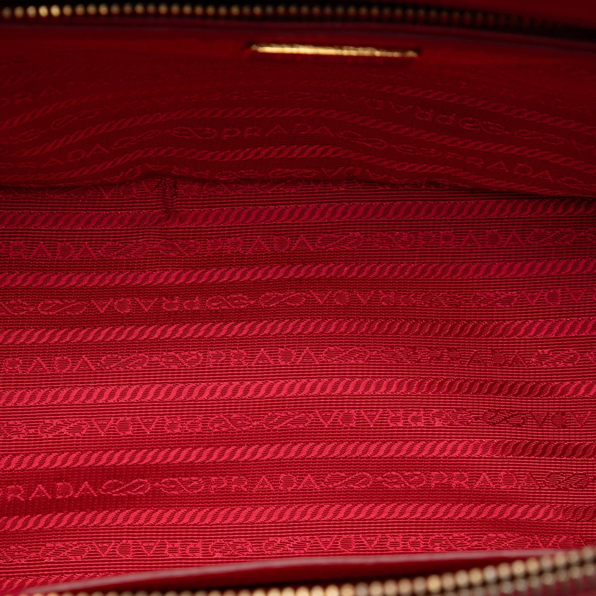 Second hand Prada Galleria Small Saffiano Lux Leather Handbag Red - Tabita Bags