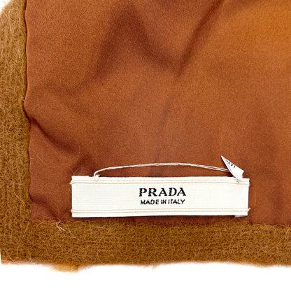 Second hand Prada Leather & Fur Scarve Arancio - Tabita Bags