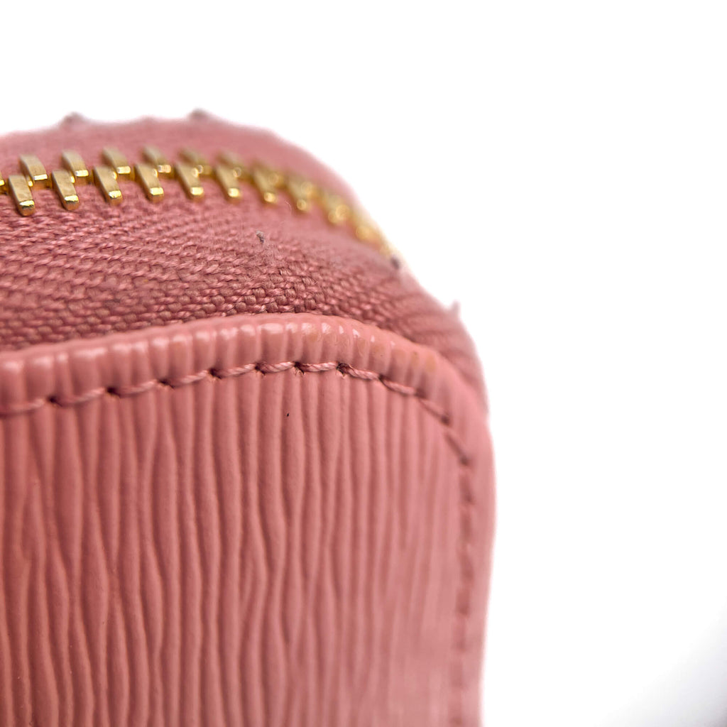 Second hand Prada Long Zip Around Wallet Leather Pink - Tabita Bags