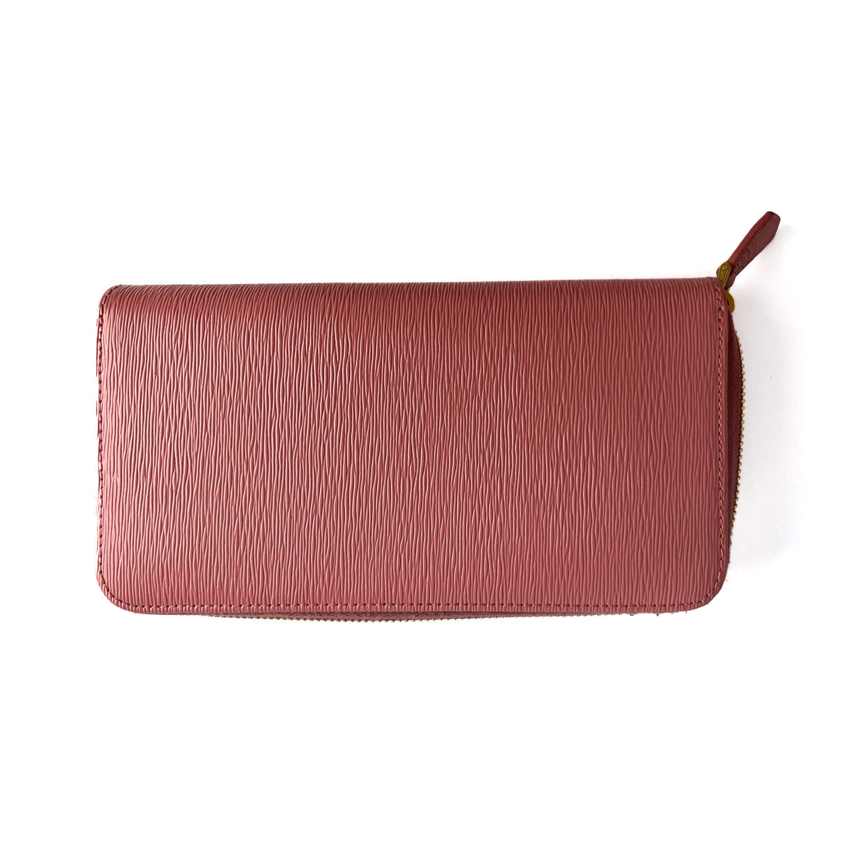 Second hand Prada Long Zip Around Wallet Leather Pink - Tabita Bags