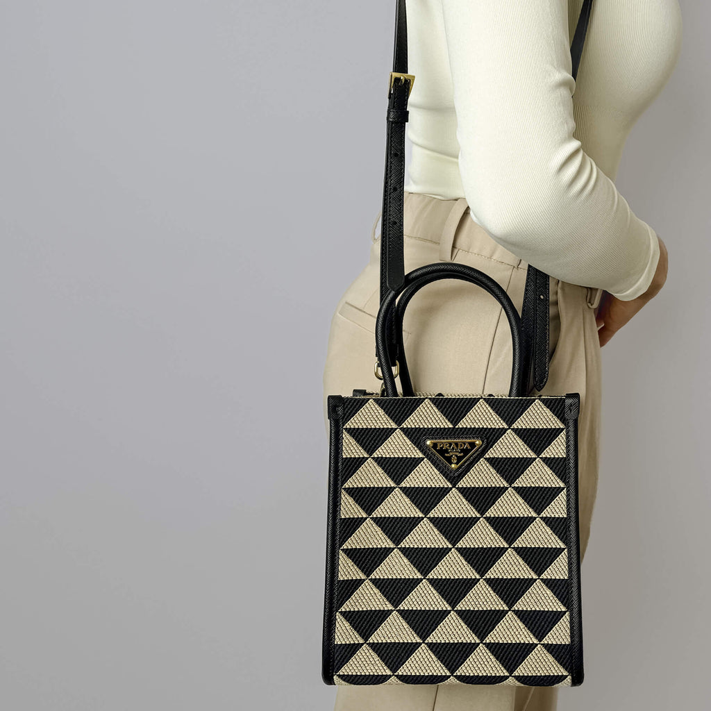 Second hand Prada Mini Polyester 2 - Ways Crossbody Bicolor - Tabita Bags