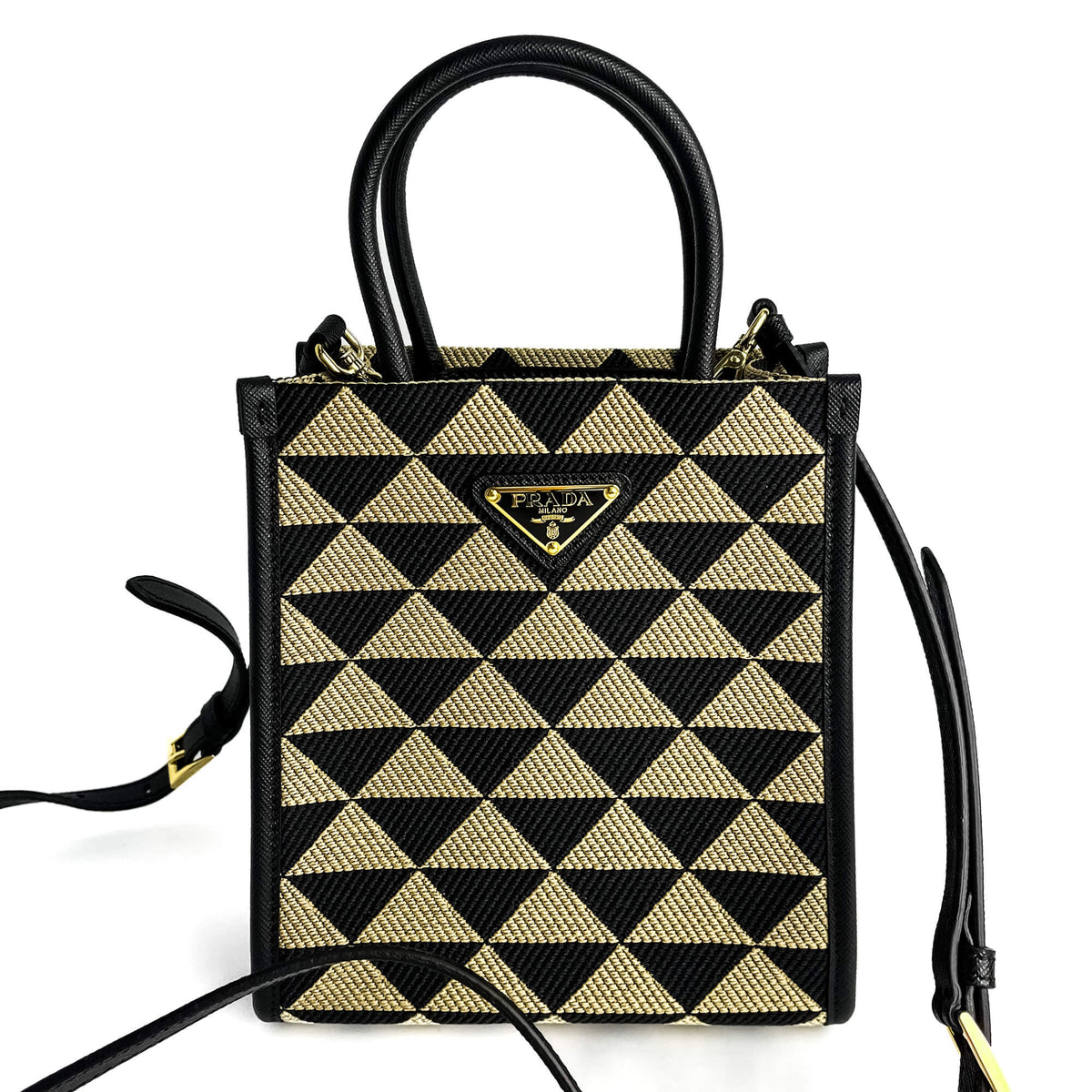 Second hand Prada Mini Polyester 2 - Ways Crossbody Bicolor - Tabita Bags