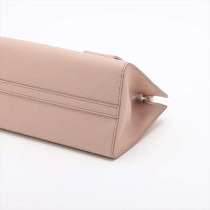 Second hand Prada Monochrome Saffiano Leather Tote Handbag Beige Pink - Tabita Bags