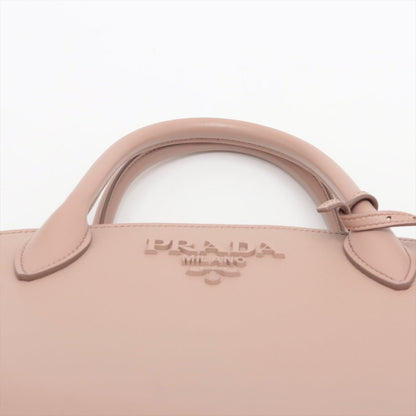 Second hand Prada Monochrome Saffiano Leather Tote Handbag Beige Pink - Tabita Bags