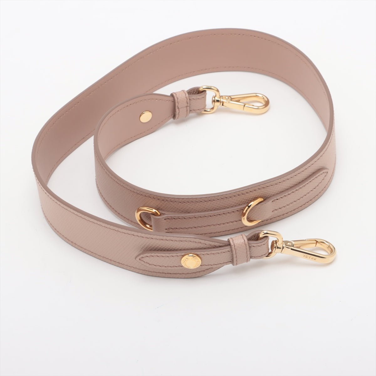 Second hand Prada Monochrome Saffiano Leather Tote Handbag Beige Pink - Tabita Bags