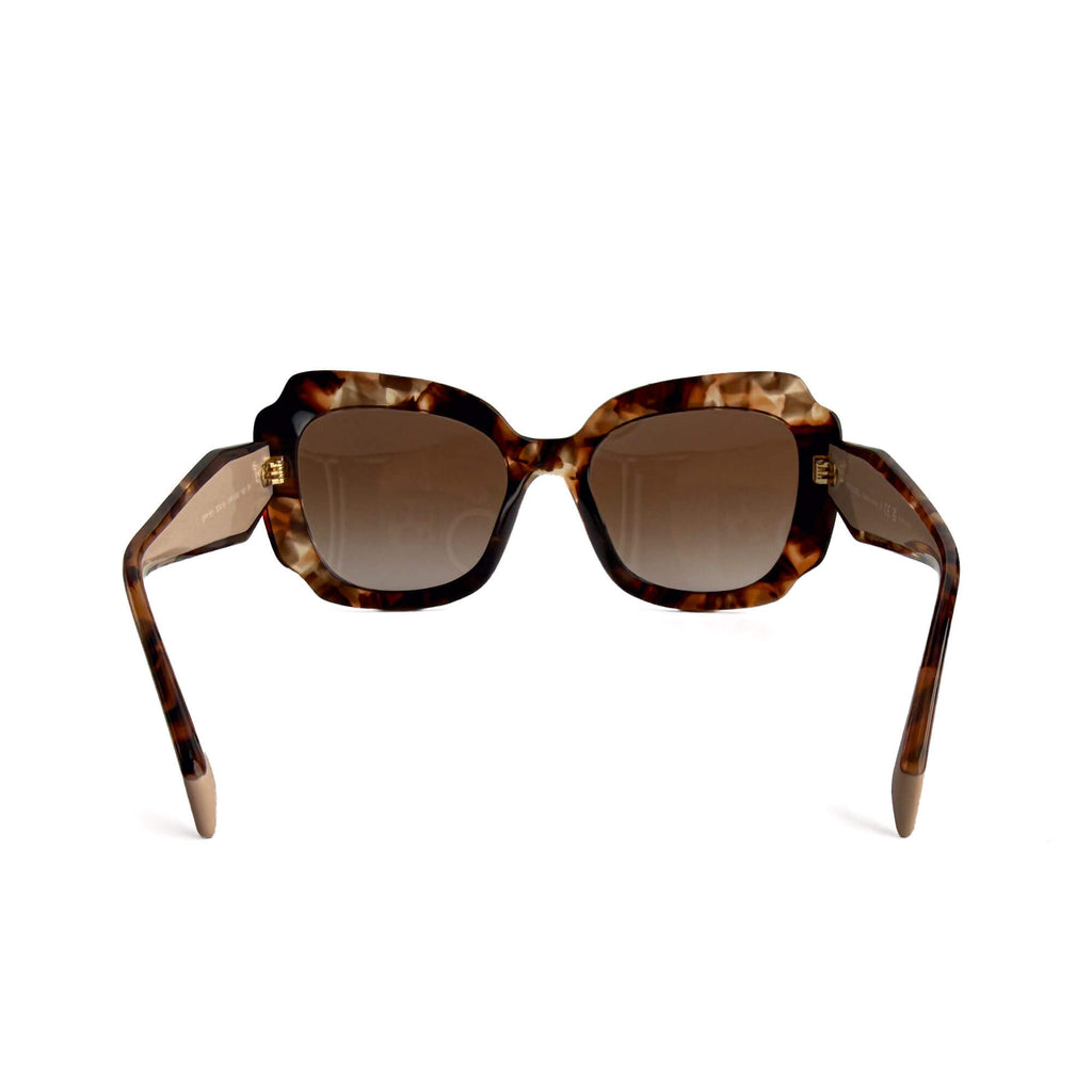 Second hand Prada PR 16YS Large Acetate Sunglasses Brown - Tabita Bags