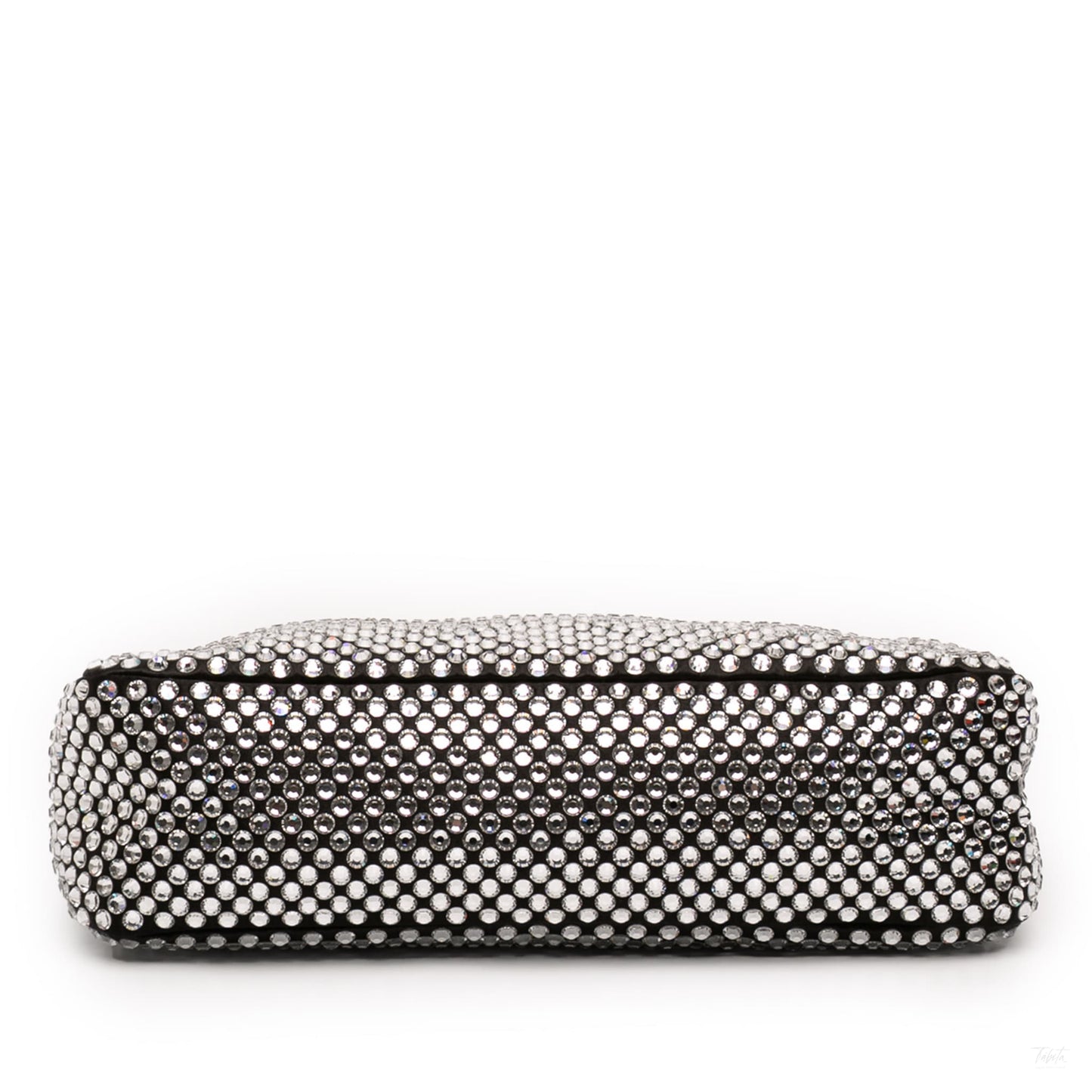 Second hand Prada Re - Edition 2000 Satin & Crystal Pouch Crossbody Black - Tabita Bags