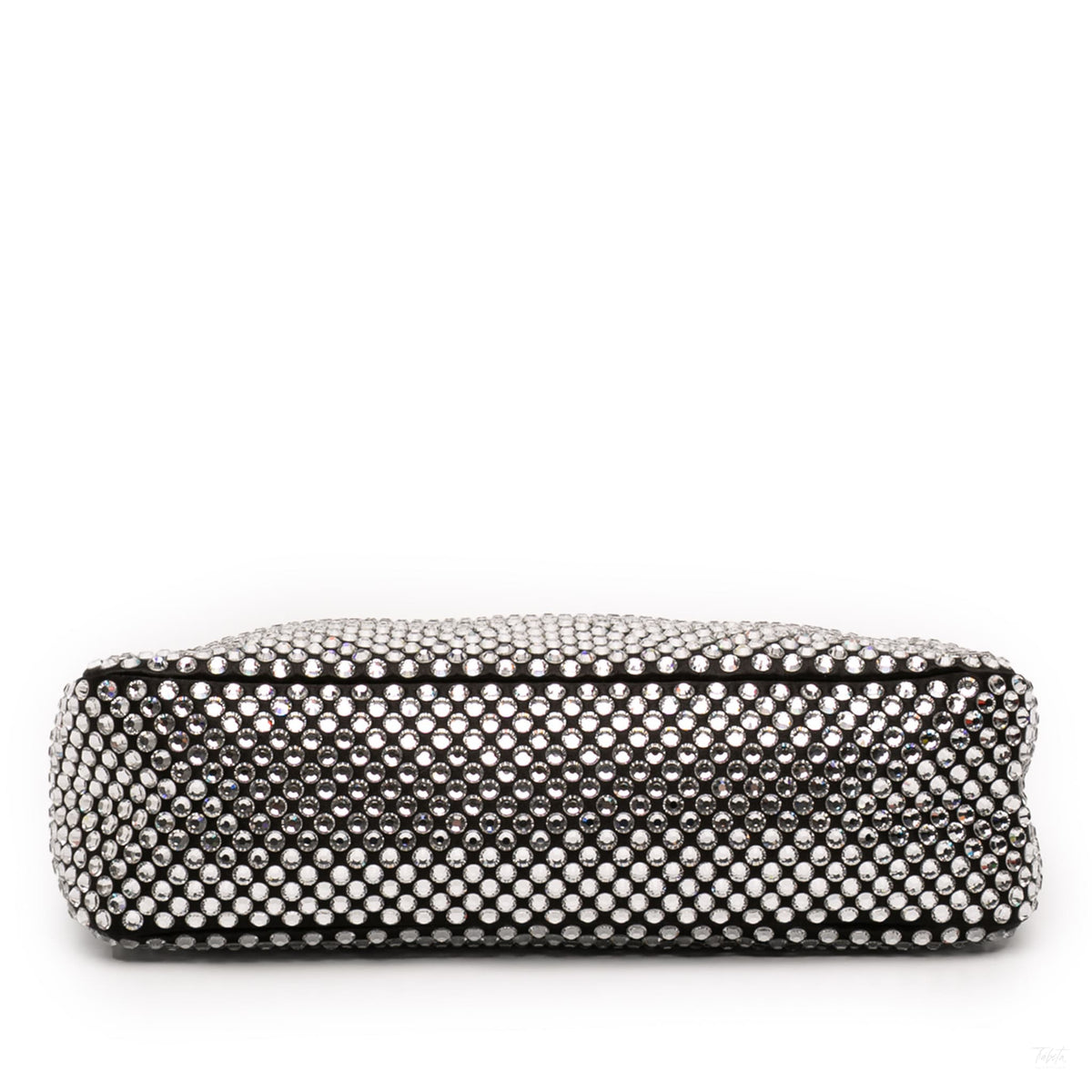Second hand Prada Re - Edition 2000 Satin & Crystal Pouch Crossbody Black - Tabita Bags
